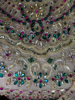 Champagne Shimmer Tissue Fishtail Lehenga Saree — view 6