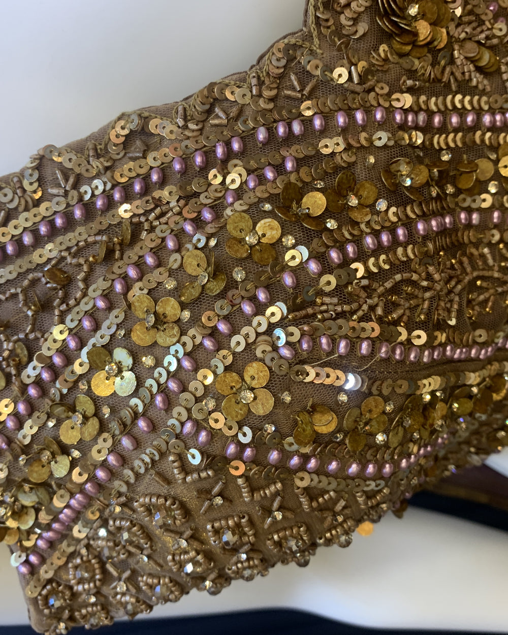 Antique Copper Shimmer Tissue Lehenga Set